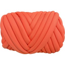 Burake Polyester Kalın Iplik, Jumbo Boru Şeklinde Iplik, Yumuşak Yıkanabilir Örgü Hacimli Kalın Turuncu (Yurt Dışından)