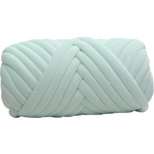 Burake 1kg Kadife Tıknaz Iplik Kol Örgü Rahat Yıkanabilir Halı Yapımı Jumbo Açık Yeşil (Yurt Dışından)