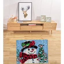 Burake 20''X15'' Akrilik Ş Noel Mandalı Halı Setleri Tam Set , Eşarp (Yurt Dışından)