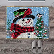 Burake 20''X15'' Akrilik Ş Noel Mandalı Halı Setleri Tam Set , Eşarp (Yurt Dışından)