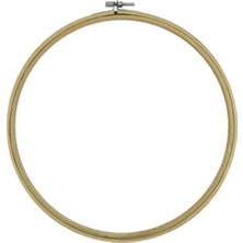 Burake Takı Yapımı Hediyeler Için Yuvarlak Ahşap Çerçeveler Nakış Davulları 23 cm 9 Inç (Yurt Dışından)