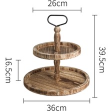 Tasteful 2 Katmanlı Tepsisi Ş Takımı Mutfak Açık Için Çok Fonksiyonlu (Yurt Dışından)