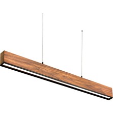 Woodlight Ahşap Aydınlatma Lineer 3000K(GÜN Işığı) Sarkıt LED Armatür Linear Aydınlatma