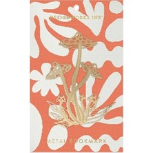 Design Works İnk Metal Bookmark Mushroom - Metal Kitap Ayracı 14 cm