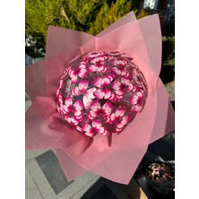 Rosa Design Pembe Kelebek Buketi LED Işıklı