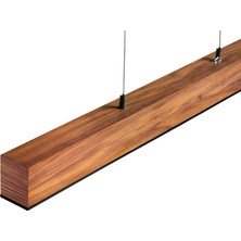 Woodlight Ahşap Aydınlatma Lineer 3000K(GÜN Işığı) Sarkıt LED Armatür Linear Aydınlatma