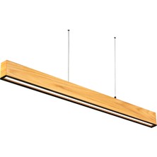 Woodlight Ahşap Aydınlatma Lineer 3000K(GÜN Işığı) Sarkıt LED Armatür Linear Aydınlatma