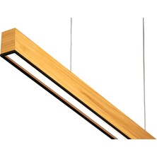 Woodlight Ahşap Aydınlatma Lineer 3000K(GÜN Işığı) Sarkıt LED Armatür Linear Aydınlatma