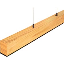 Woodlight Ahşap Aydınlatma Lineer 3000K(GÜN Işığı) Sarkıt LED Armatür Linear Aydınlatma