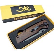 Browning Ahşap Saplı Desenli Çakı X45 23 cm