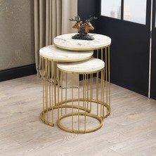 Sawoli Home Gezegen Gold Metal Ayak Zigon Sehpa