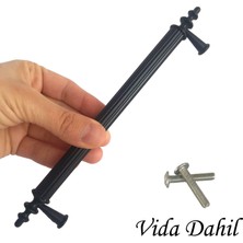 Glaswen Erciyes Kulp Siyah 160 mm Kulp Mobilya Mutfak Dolabı Çekmece Dolap Kapak Kulpu Kulbu Metal Kulpları