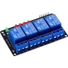4 Kanal LED Göstergeli 5V Röle Kartı