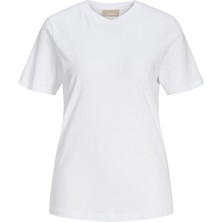 Jack & Jones Jxanna Reg Ss Every Tee Jrs Noos Kadın Beyaz Tshirt 12200182-01