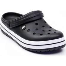 Akınalbella bella  E195-23 Medical Sabo Erkek Terlik Siyah Beyaz Siyah