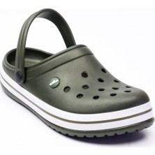 Akınalbella bella  E195-23 Medical Sabo Erkek Terlik Haki Beyaz Haki