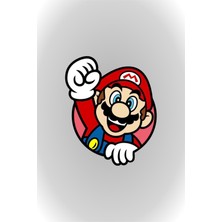 Quart Aksesuar 11 x 9 cm Super Mario Sticker Motor Araba Kask Laptop Sticker 02