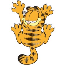 Quart Aksesuar 11 x 7 cm Garfield Sticker Motor Araba Kask Laptop Sticker