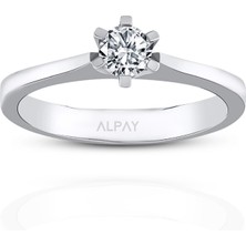 Alpay Jewellery 0,18 Karat Pırlanta Yüzük YZKPK140000000121