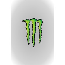 Quart Aksesuar 11 x 8 cm Monster Sticker Motor Araba Kask Laptop Sticker