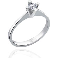 Alpay Jewellery 0,18 Karat Pırlanta Yüzük YZKPK140000000111