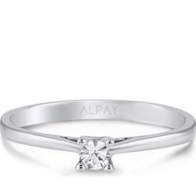 Alpay Jewellery 0,14 Karat Pırlanta Yüzük YZKPK140000000152