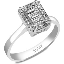 Alpay Jewellery 0,35 Karat Pırlanta Yüzük YZKPK140000000135
