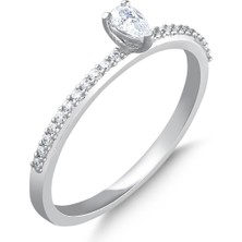 Alpay Jewellery 0,23 Karat Pırlanta Yüzük YZKPK180000000008