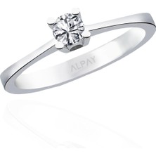 Alpay Jewellery 0,19 Karat Pırlanta Yüzük YZKPK140000000113