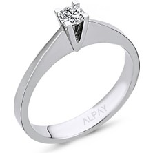 Alpay Jewellery 0,18 Karat Pırlanta Yüzük YZKPK140000000101