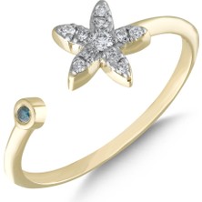 Alpay Jewellery 0,10 Karat Pırlanta Yüzük YZKPK140000000202