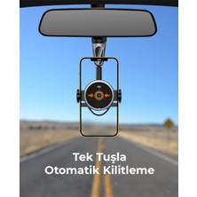 Auris Iç Ayna Uyumlu Tek Tuş Otomatik Kitleme Araç Içi Telefon Tutucu Tüm Telefonlarla ve Araçlara Uyumlu