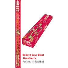 Bebeto Sour Blast %50 Daha Uzun Jelibon 48 Adet Çilek