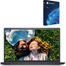 Dell Inspiron 15 3520 I5-1235U 8gb Ram 1tb SSD 15.6'' Fhd   Taşınabilir Bilgisayar  +  Microsoft Windows 11 Pro 64 Bit Türkçe USB Kutu I352024052009_W81TB