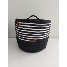 Home Decors By Özlem Kapaklı Sepet Takımı Pamuk Hasır Sepet Takımı Organizer Düzenleyici Hediyelik 25X20CM-20X15CM