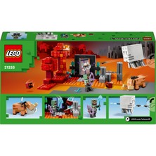 LEGO® Minecraft® Nether Geçidi Pususu 21255 - 8 Yaş ve Üzeri Macera Oyunları Seven Çocuklar İçin Yaratıcı Oyuncak Yapım Seti (352 Parça)