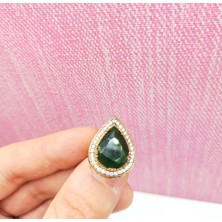 Oriental Kuyumculuk Jewellery Otantik Hürrem Gümüş Yüzük Zümrüt Taşlı