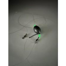 Owner Glowlu Tek Iğneli 20 Gram Gezer Kurşunlu Hazır Olta Iğnesi Takımı Kıyı (Çipura,mercan,lidaki,vb)