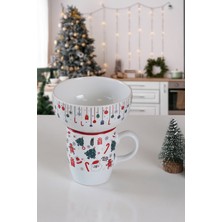 Keramika Yılbaşı Noel Hediyelik Kupa Kase Takım