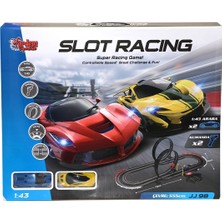 Jj 98-1 Kumandalı 2 Araçlı Yarış Seti 1:43 - Uzaktan Kumandalı Sayaçlı Yarış Seti