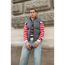 Danger Erkek Dolgulu Şişme Yelek Antrasit - 3656DNGR