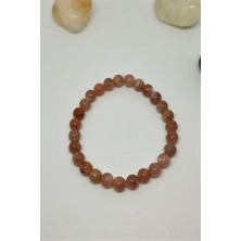 Bade Accessories 6 mm Güneş Taşı Doğal Taş Bileklik