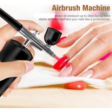 Humble Kompresörlü Airbrush Kiti - 48PSI Şarj Edilebilir Kablosuz Tıkanmaz Siyah (Yurt Dışından)