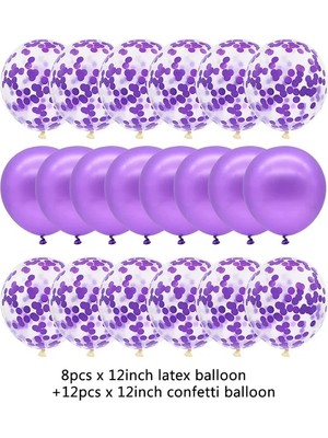 20 Adet Lateks Balon 20 Adet Gül Altın Balon Seti Konfeti Metalik Balonlar Doğum Günü Partisi Düğün Dekorasyon Yıldönümü Globals Bebek Duş Balonu (Yurt Dışından)