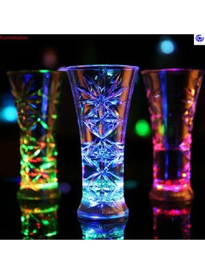 M-1 Adet LED Otomatik Yanıp Sönen Bardak Sensörü Işık Up Kupa Şarap Bira Viski Atış Içecek Glow Noel Partisi Bar Club Doğum Günü Drinkware (Yurt Dışından)