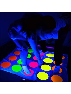 5 Adet Kağıt Püsküller Neon Kağıtlar Kızdırma Kartları Dıy Dans Pisti Hareketleri Oyunları Klasik Twister Uv Reaktif Stok Kartı Glow Parti Dekorasyon Malzemeleri (Yurt Dışından)