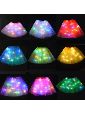 Mor Kafa Bandı Kız Light Up Tutu Sihirli LED Etek Peri Kedi Kulak Tavşan Glow Kostüm Kafa Bandı Parti Cosplay Doğum Günü Hediyesi Cadılar Bayramı Düğün (Yurt Dışından)