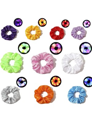 Stil 5 1 Adet LED Saç Scrunchies Light Up Saç Scrunchies Elastik LED Işık Kadın Kızlar Saç Bantları Cadılar Bayramı Noel Partisi Için (Yurt Dışından)