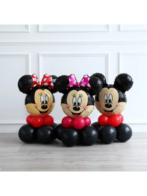 Stil 2 10 Adet Disney Minnie Mickey Mouse Şişme Alüminyum Balon Erkek ve Kız Bebek Duş Çocuklar Doğum Günü Partisi Etkinlikleri Dıy Dekor (Yurt Dışından)