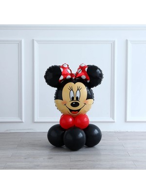 Stil 2 10 Adet Disney Minnie Mickey Mouse Şişme Alüminyum Balon Erkek ve Kız Bebek Duş Çocuklar Doğum Günü Partisi Etkinlikleri Dıy Dekor (Yurt Dışından)